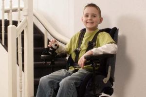 child in stairlift