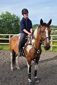 Bethan Parkin horse riding