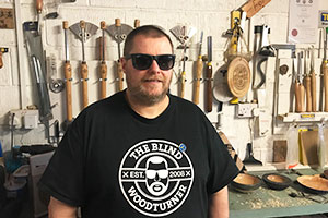 Chris Fisher took up woodturning after going blind