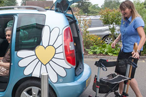 driving miss daisy car and client