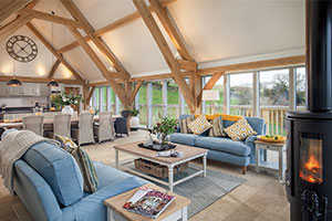 Gitcombe retreat offers accessible holidays in Devon - the lounge