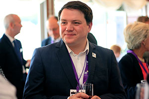 Member of learning disability charity - HFT - giving advice to Lloyds Bank