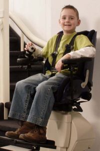 stairlift with child seat